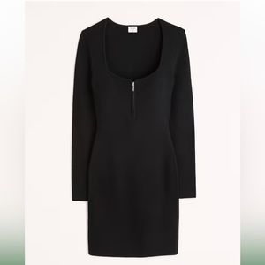Abercrombie | Long-Sleeve Half-Zip Mini Sweater Dress | LP